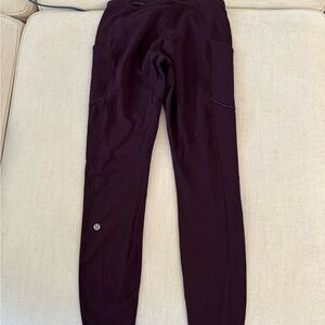 lululemon Fleece lined Purple Leggings